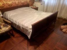Двуспальная кровать из натурального дерева (2 кровати)