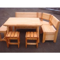 Деревянная мебель массив ольха для дачных участков, саун, ба