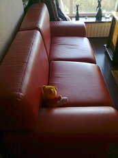 Продам ДИВАН-КРОВАТЬ кожаный раскладной