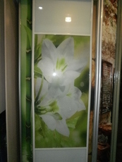 Новинка-фотомолекулярный полноцвет с перламутром на стекле.