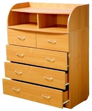 Комод цвета венге темный