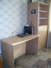 комплект: письменный стол и книжный шкаф