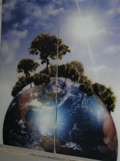 Фотомолекулярный полноцвет на зеркале, эффект объёма.