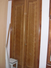 Дубовая двухстворчатая дверь б/у