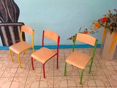 Стул детский на металлическом каркасе