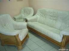 кожанная дубовая мебель б у