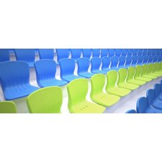 Кресла, сидения пластмассовые стадионные