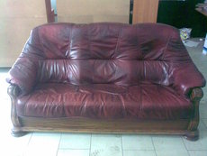 Продам диван кож. и стол