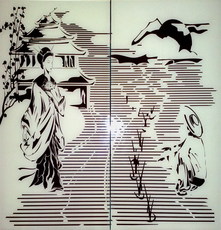 Мебельные фасады с художественной полимерной покраской.