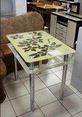 Стол обеденный стеклянный "Цветок"