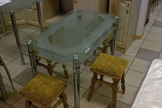 Стол обеденный стеклянный "Матовый СК2"