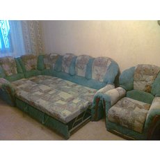 Продам угловой диван + кресло б/у
