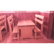 Продам комплект деревянных столов и лавок