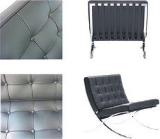 Кресло Барселона, итальянская кожа