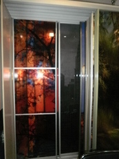 Стеклянные фасады с 2-х сторонней полупрозрачной печатью.