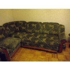 недорогой угловой диван и кресло 1500