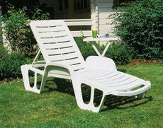 Лежак Fisso белий