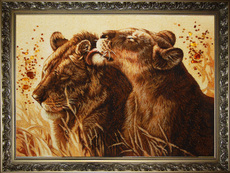 Янтарные картины, иконы, портрреты