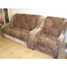 Раскладные диван и кресло б/у