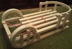 Эксклюзивные деревянные сани!