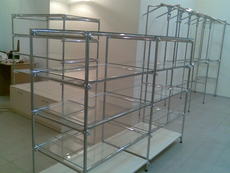 Изготовим торговые стеллажи, прилавки, витрины из ДСП, систе