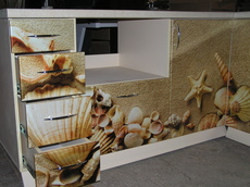 МДФ-фасады ламинированные, в т.ч. с фотомолекулярной полноцв