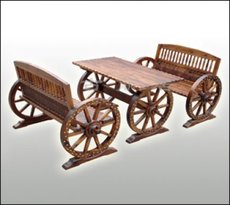 Продам лавки-телеги. стол на колесах