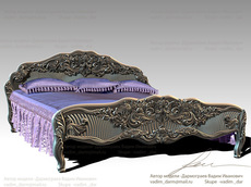 3D модель кровать для станков с числовым программным управле
