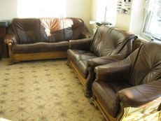 Комплект шкіряний 3+2+1