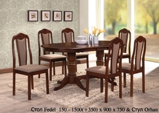 Стол Fedel-1500 + 6 стульев Orhan