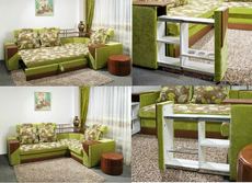 Угловой диван и кресло Микс