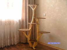 Подставка для цветов (лист березы)