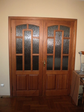 Продам двойную дверь, дерево - 1500 грн.