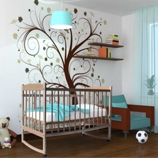 Акция! Кроватка Люлечка (массив бука) + Комплект «ЛЕЖЕБОКА»