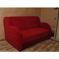 Красный диван-кровать, антикоготь