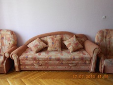 Мягкий уголок (диван раскладной и два кресла) в отличгом сос