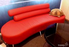 Диван офисный, красный