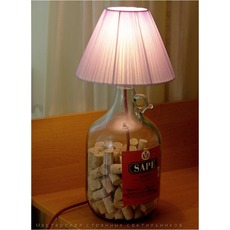 Лампа з пляшки