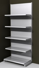 Стеллаж пристенный металлический.