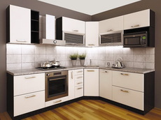 Кухня Грейд в цвете "Белый глянец"