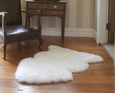 Одинарний різнокольоровий килимок-накидка з овчини Bowron Si