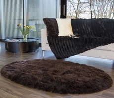 Розкішний овальний килим з овчини Bowron Luxury Shaped.