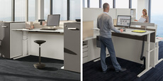 Рабочий стол для работы сидя и стоя