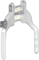 Ручка балконная узкая с замком