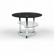 Журнальные столы из закаленного стекла