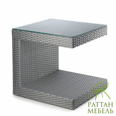 Стол журнальный из ротанга. Стол Хай-тек.