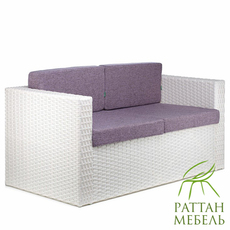 Плетеный диван из искусственного ротанга Франк