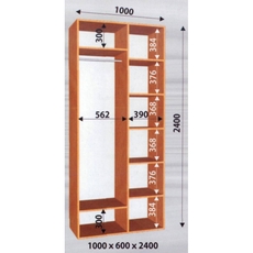 Шкаф купе 1000*600*2400 цена 2859 грн