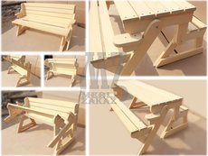 Садова лавка-трансформер.