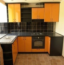 Кухня с пленочными фасадами МДФ - 3 метра.